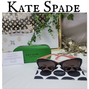 NWOT Kate Spade GOLDA/G/S 086/HA Sunglasses With HARD CASE AND DUST CLOTH